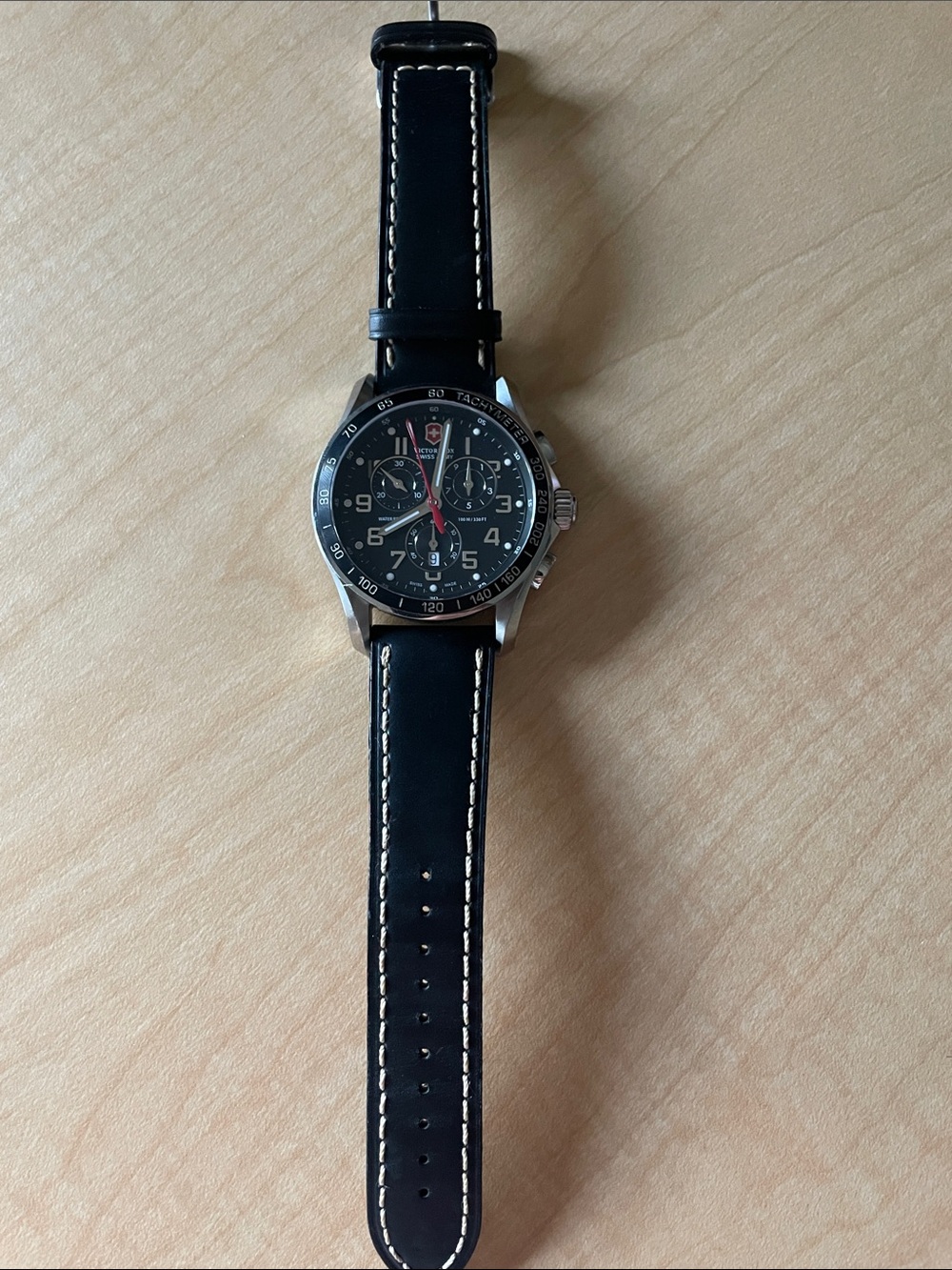 Victorinox Swiss Army FieldForce Chronograph Leather Watch